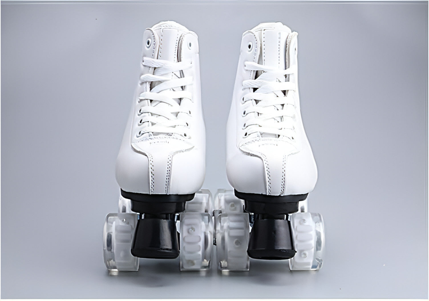 A pair of stylish Double Row Roller Skates featuring a sturdy frame and comfortable padding, perfect for both indoor and outdoor skating.