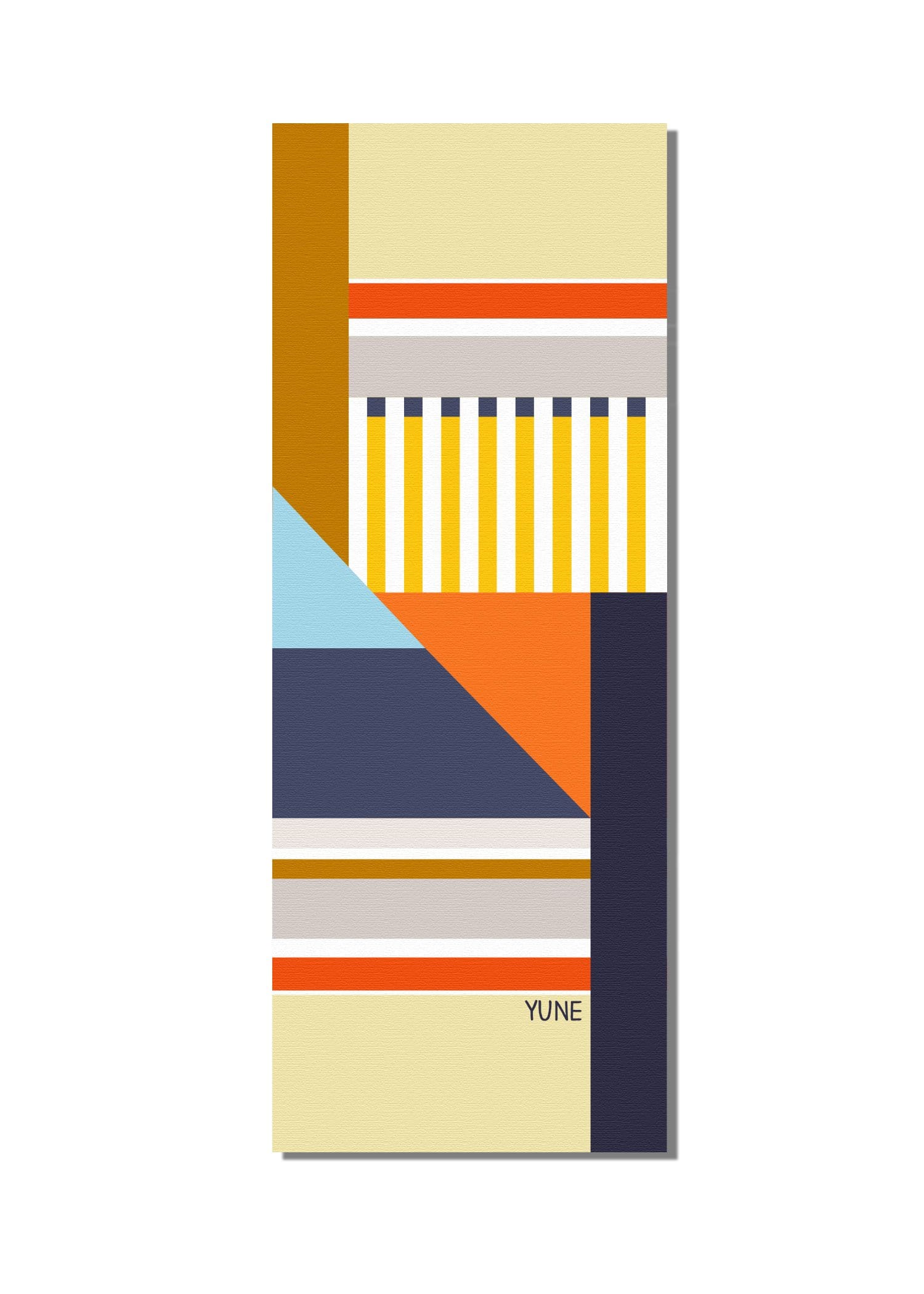 Othello Trekk Travel Yoga Mat in vibrant colors, showcasing its textured surface and lightweight design, perfect for yoga enthusiasts.