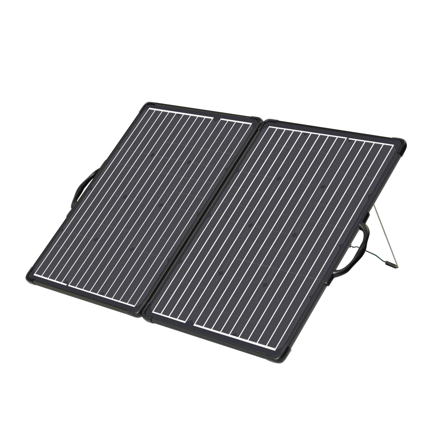 ACOPower 100W Portable Solar Panel Kit featuring a lightweight design, monocrystalline solar cells, and a waterproof charge controller, ideal for outdoor use.