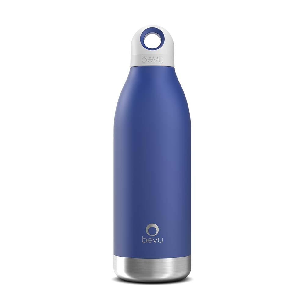 Bevu® DUO Insulated Bottle in Cobalt color, 450ml capacity, showcasing its sleek design and double vacuum insulation.