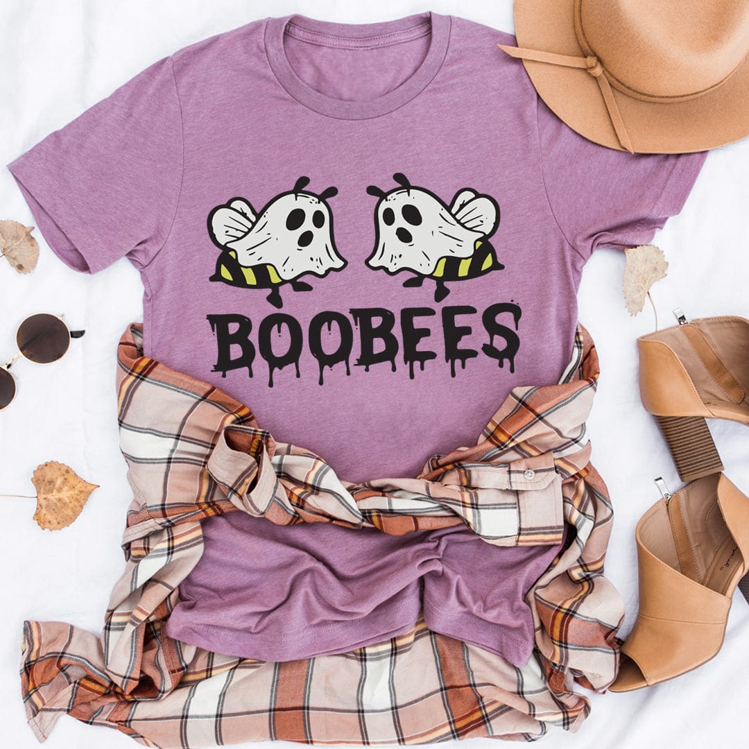 Boobees T-Shirt made from soft ring-spun cotton, featuring double stitching for durability, available in various sizes.