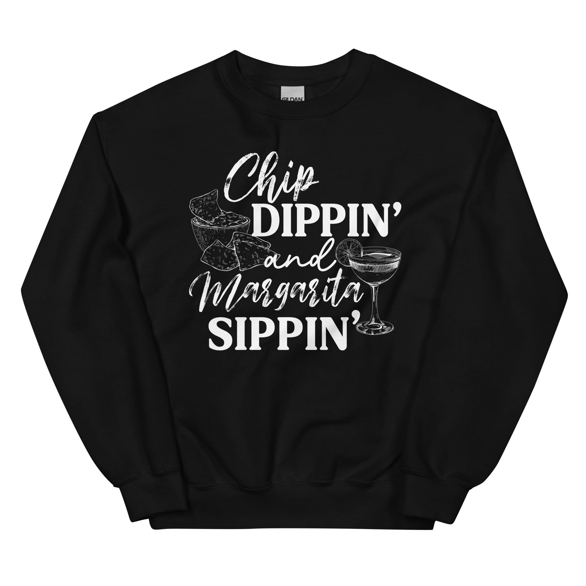 Cozy Chip Dippin And Margarita Sippin sweats featuring unique designs by top artists, made from cotton/poly fleece blend.