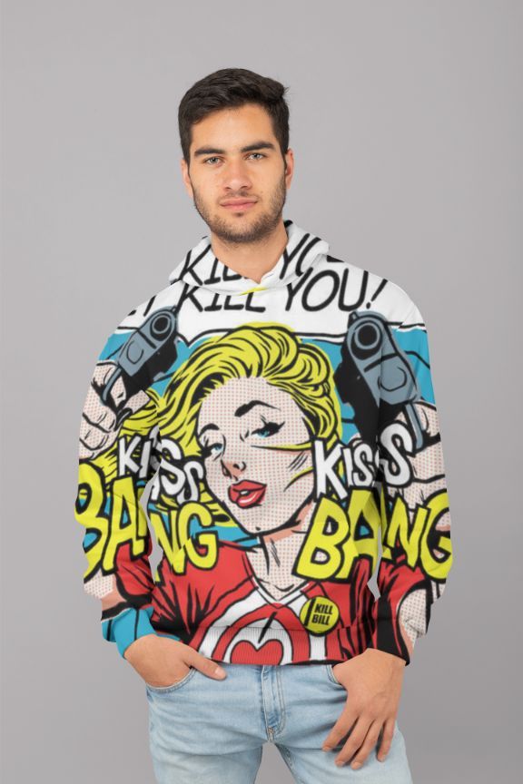 Find What You Love UNISEX Sublimation Hoodie featuring vibrant colors and soft fabric, perfect for casual wear.