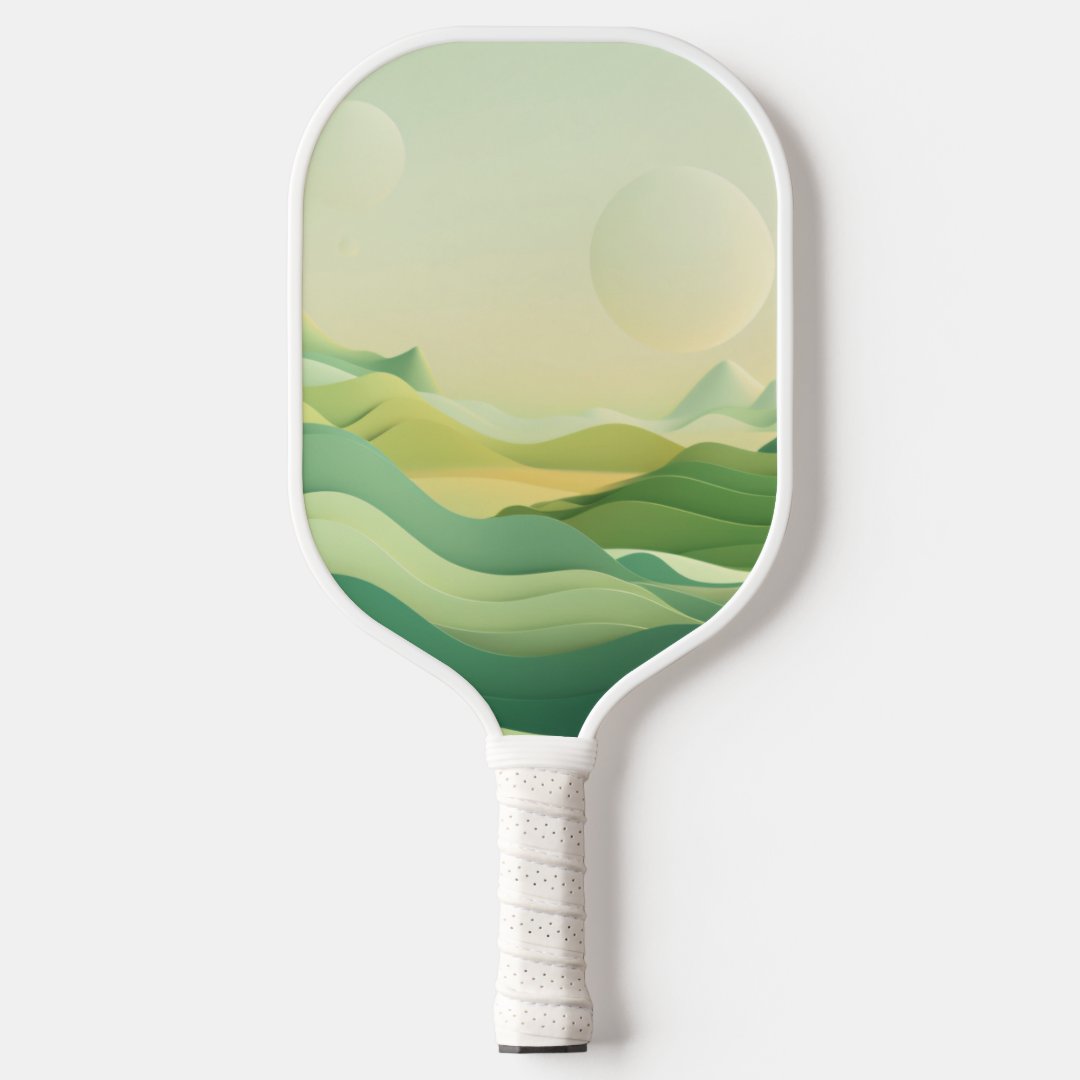 Full Of Vitality Pickleball Paddle featuring auspicious clouds design, showcasing elegance and high-quality materials.