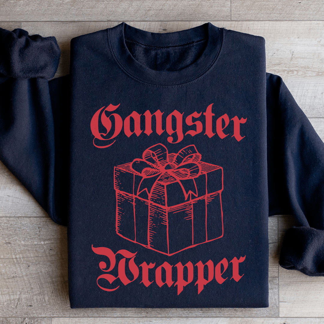 Gangster Wrapper hoodie featuring a cozy fleece lining and adjustable cuffs, designed by top artists.