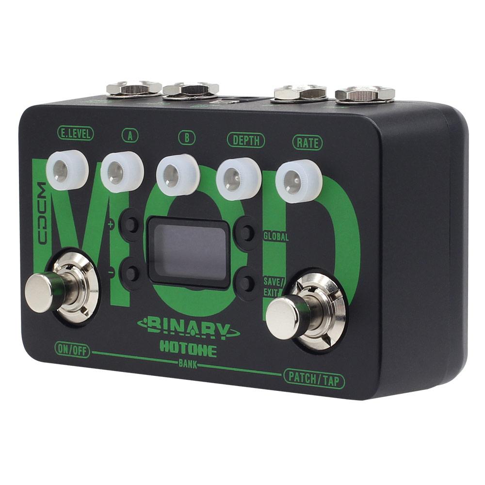 Hotone Binary Mod Multi-Mode Effects Pedal with various modulation options for guitar and bass.