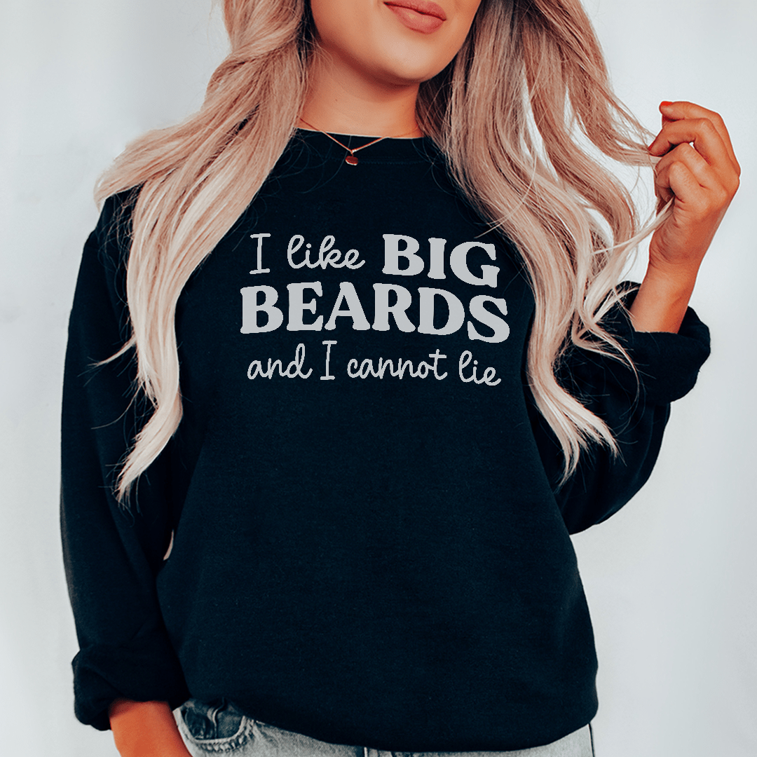 Cozy hoodie featuring a fun beard-themed design, made from soft cotton/poly fleece blend.