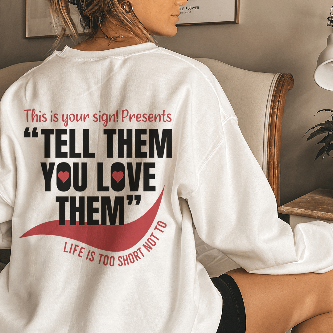 Cozy 'Life Is Too Short' sweats featuring unique designs by top artists, made from a warm cotton/poly fleece blend.