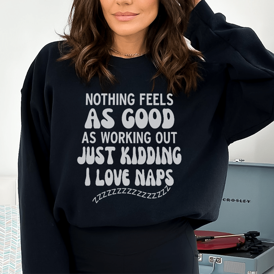 A cozy pair of Nothing Feels As Good sweats designed by top artists, showcasing a cotton/poly fleece blend with adjustable cuffs.