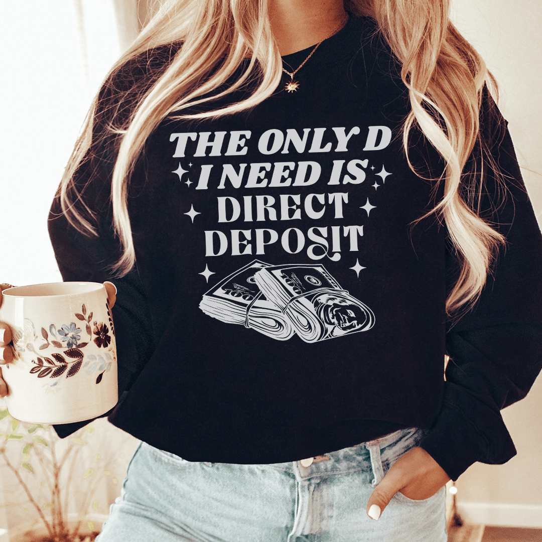 A cozy Direct Deposit hoodie featuring unique designs by top artists, made from a soft cotton/poly fleece blend.