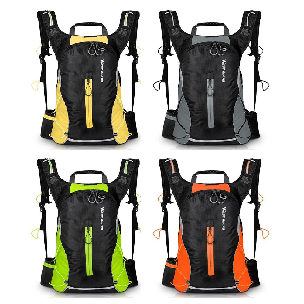Ultralight Bicycle Bag, a portable waterproof sport backpack in vibrant colors, designed for outdoor activities like hiking and cycling.
