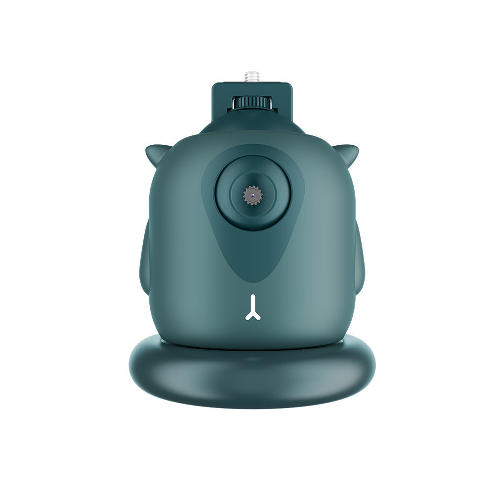 360 Rotation Intelligent Followup Gimbal with AI face recognition, showcasing its sleek design and adjustable features.