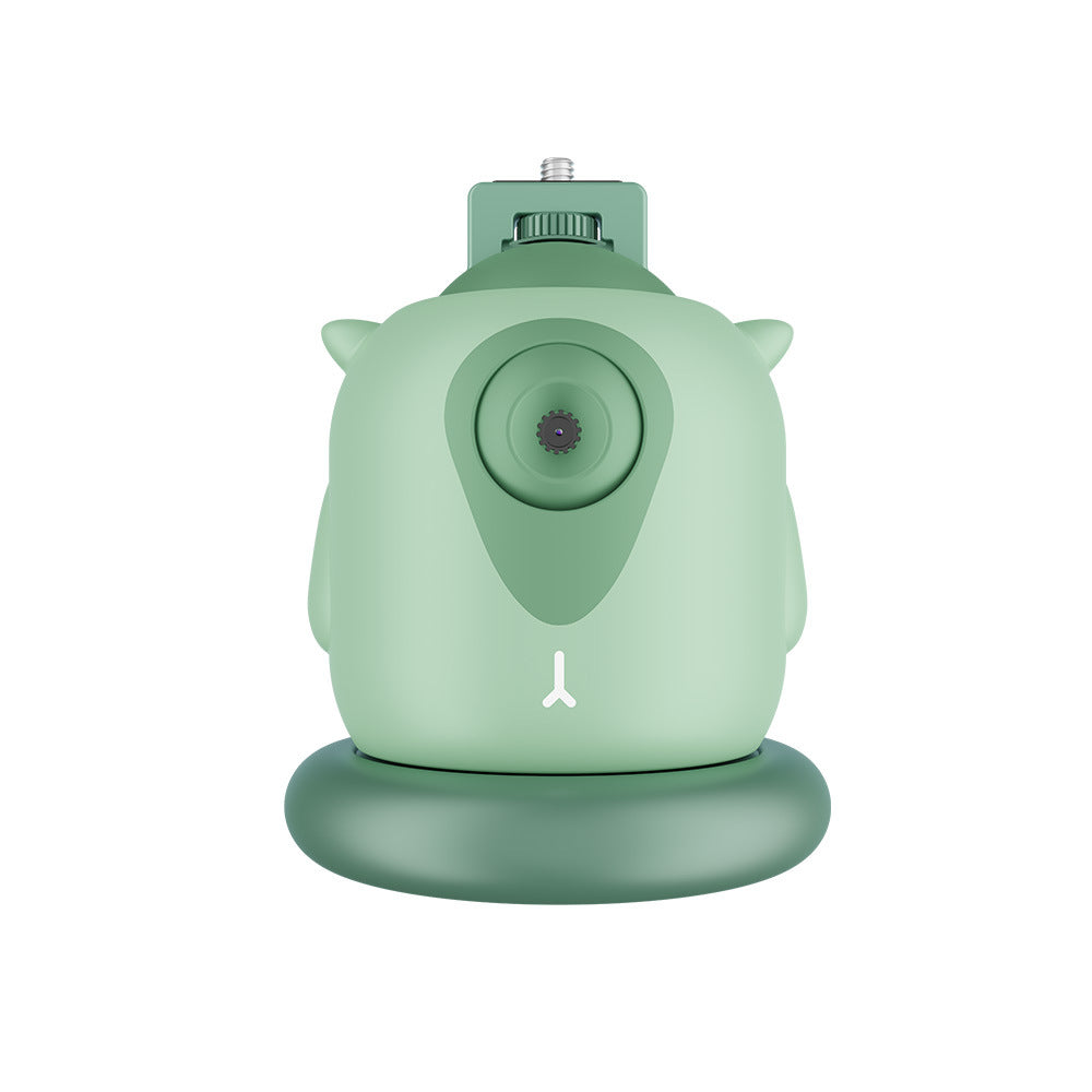 360 Rotation Intelligent Followup Gimbal with AI face recognition, showcasing its sleek design and adjustable features.