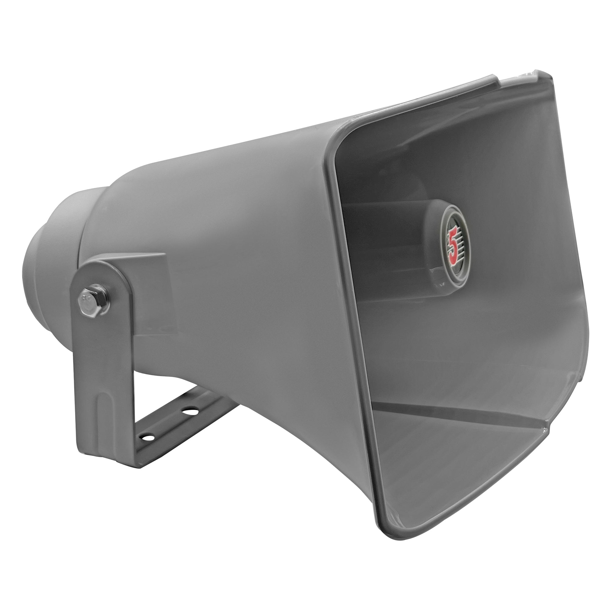 5 Core PA Horn Speaker showcasing its robust design and waterproof features, ideal for outdoor use.