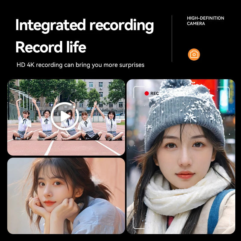 50MP Digital Camera with compact design, perfect for students and travel, featuring a lens and buttons.