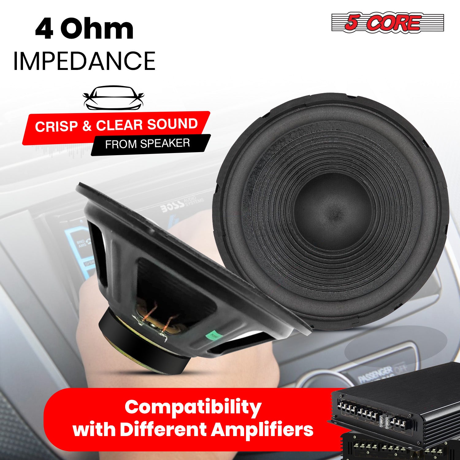 5Core 12 Inch DJ Subwoofer Speaker with robust design and powerful bass capabilities.