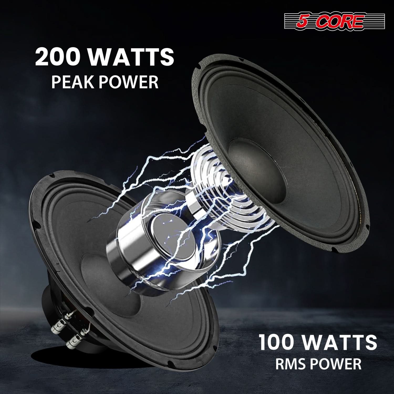 5Core 12 Inch DJ Subwoofer Speaker showcasing robust design and features for powerful audio performance.