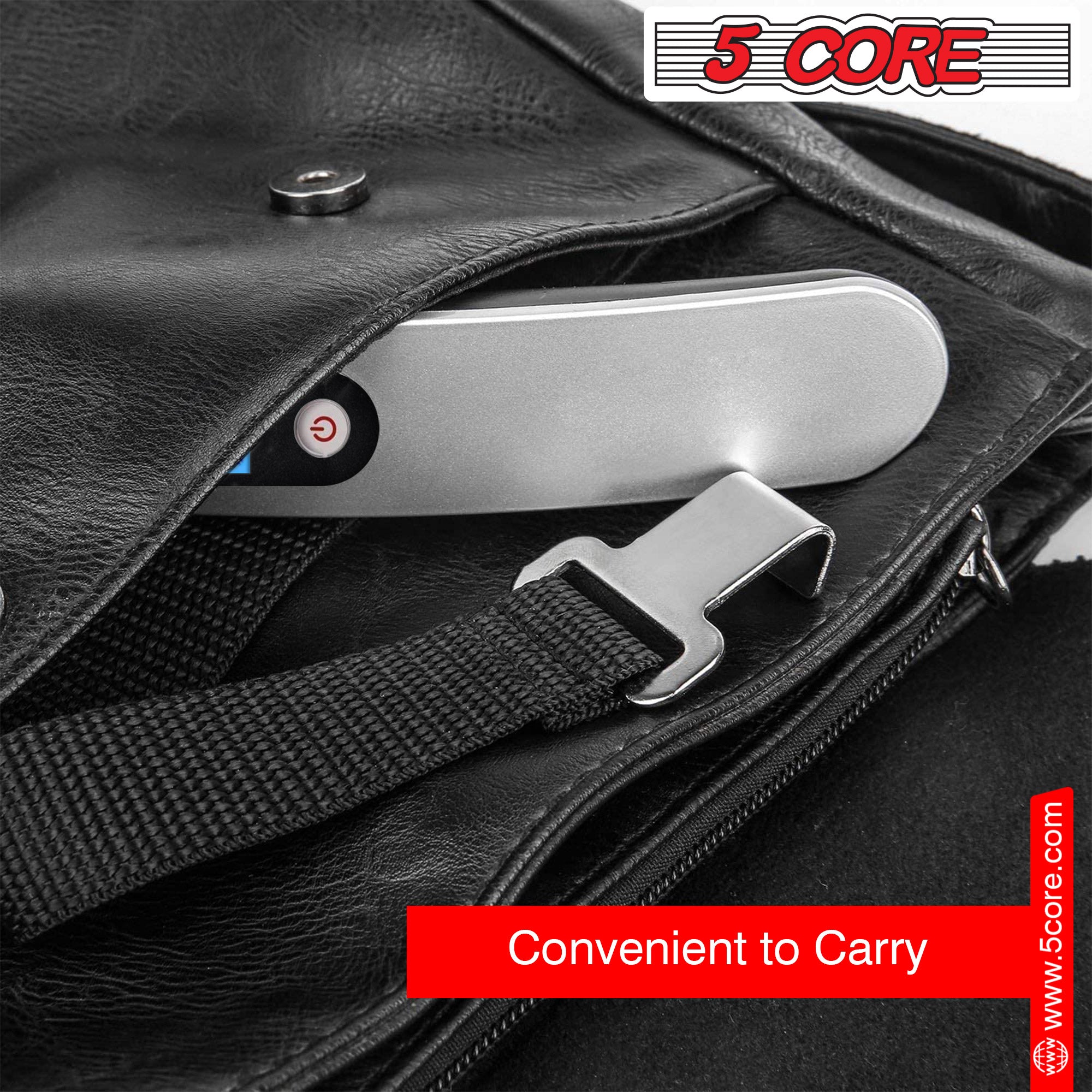 5Core Digital Luggage Scale with LCD display, designed for accurate weight measurement of travel bags and luggage.