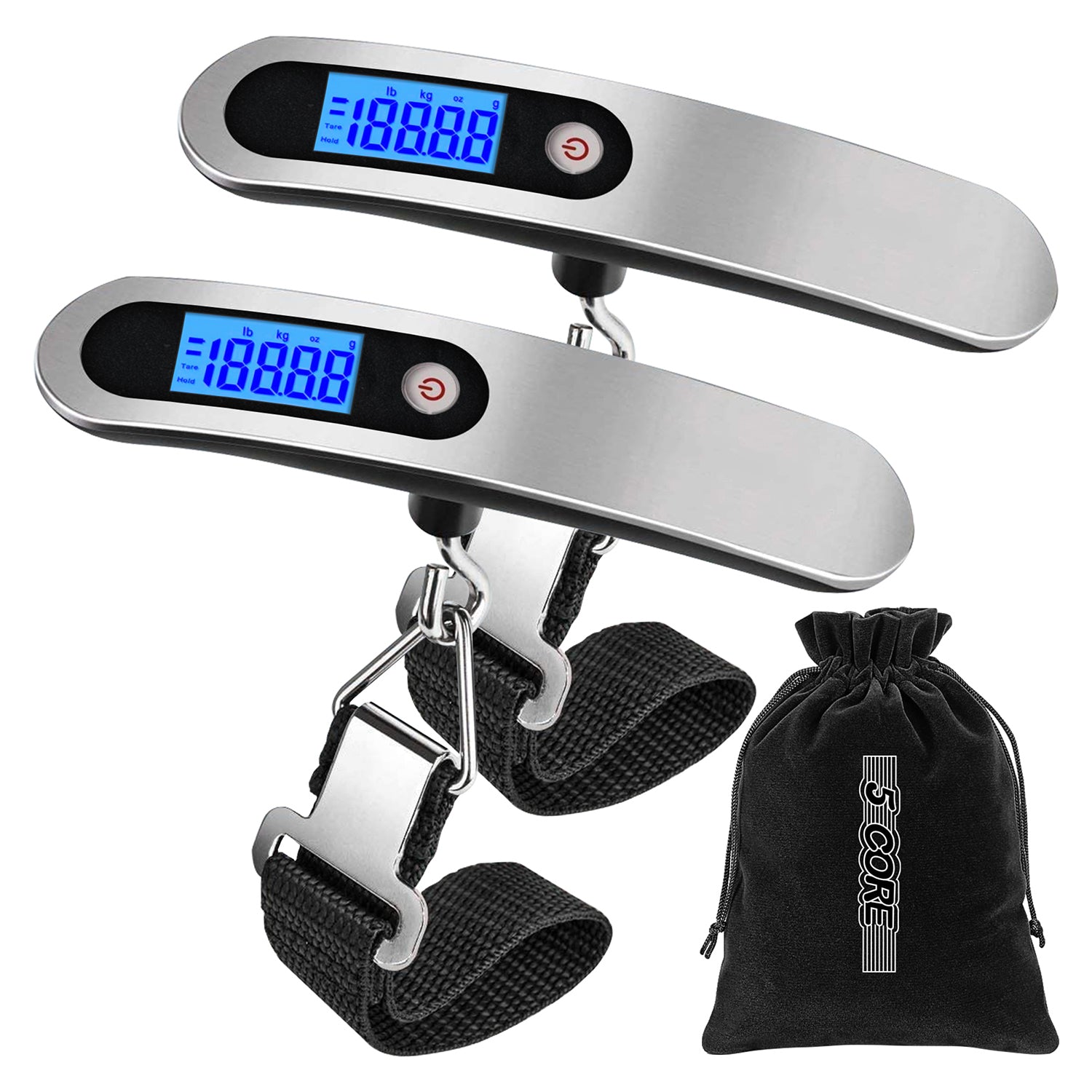 5Core Digital Luggage Scale with LCD display, designed for accurate weight measurement of travel bags and luggage.