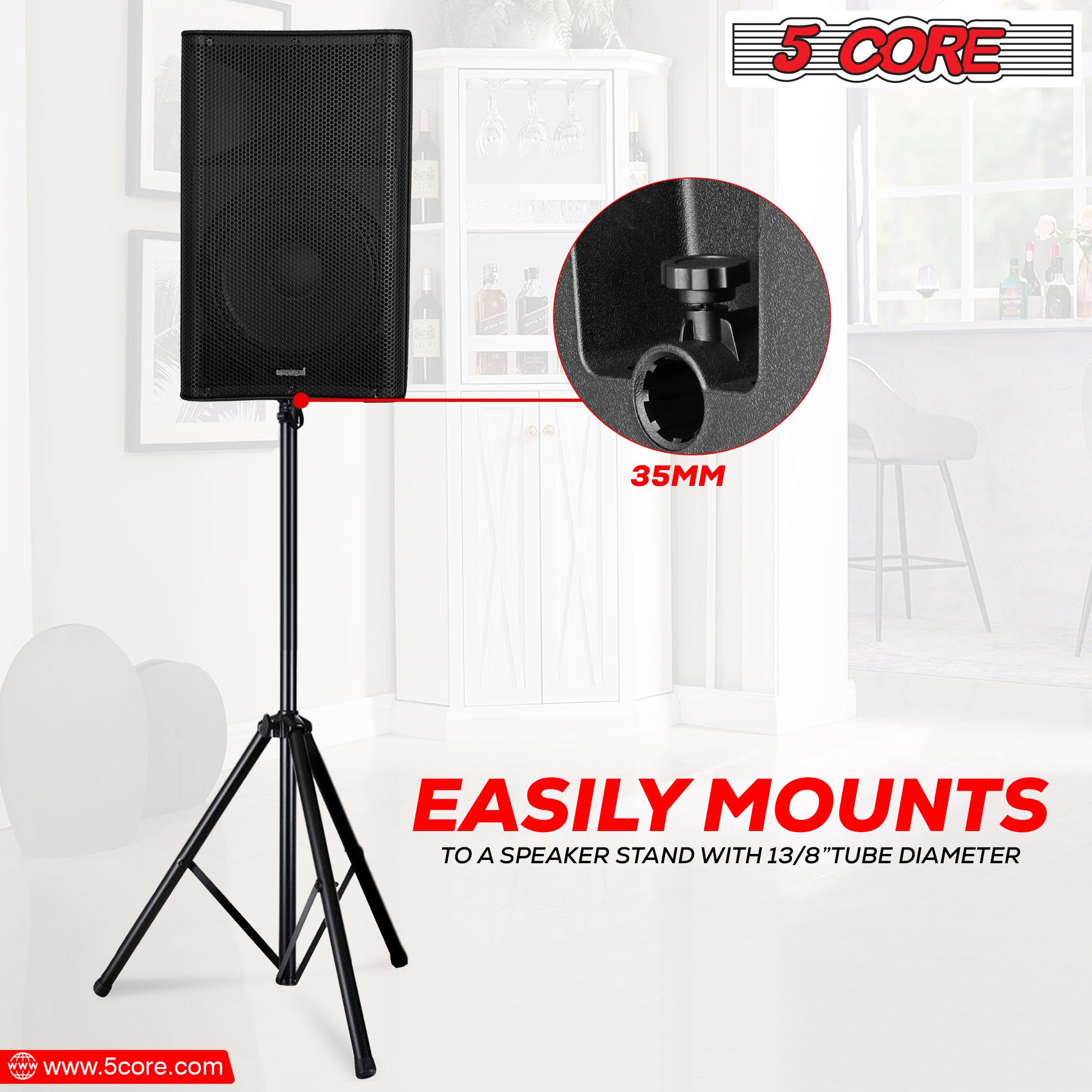 5Core DJ Bluetooth Party Speaker showcasing a 12-inch subwoofer and wireless microphones, designed for karaoke and events.