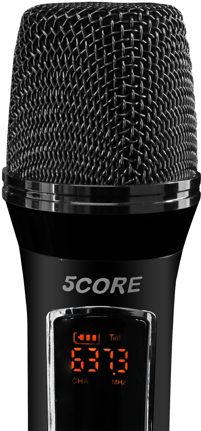 5Core DJ Bluetooth Party Speaker showcasing a 12-inch subwoofer and wireless microphones, designed for karaoke and events.
