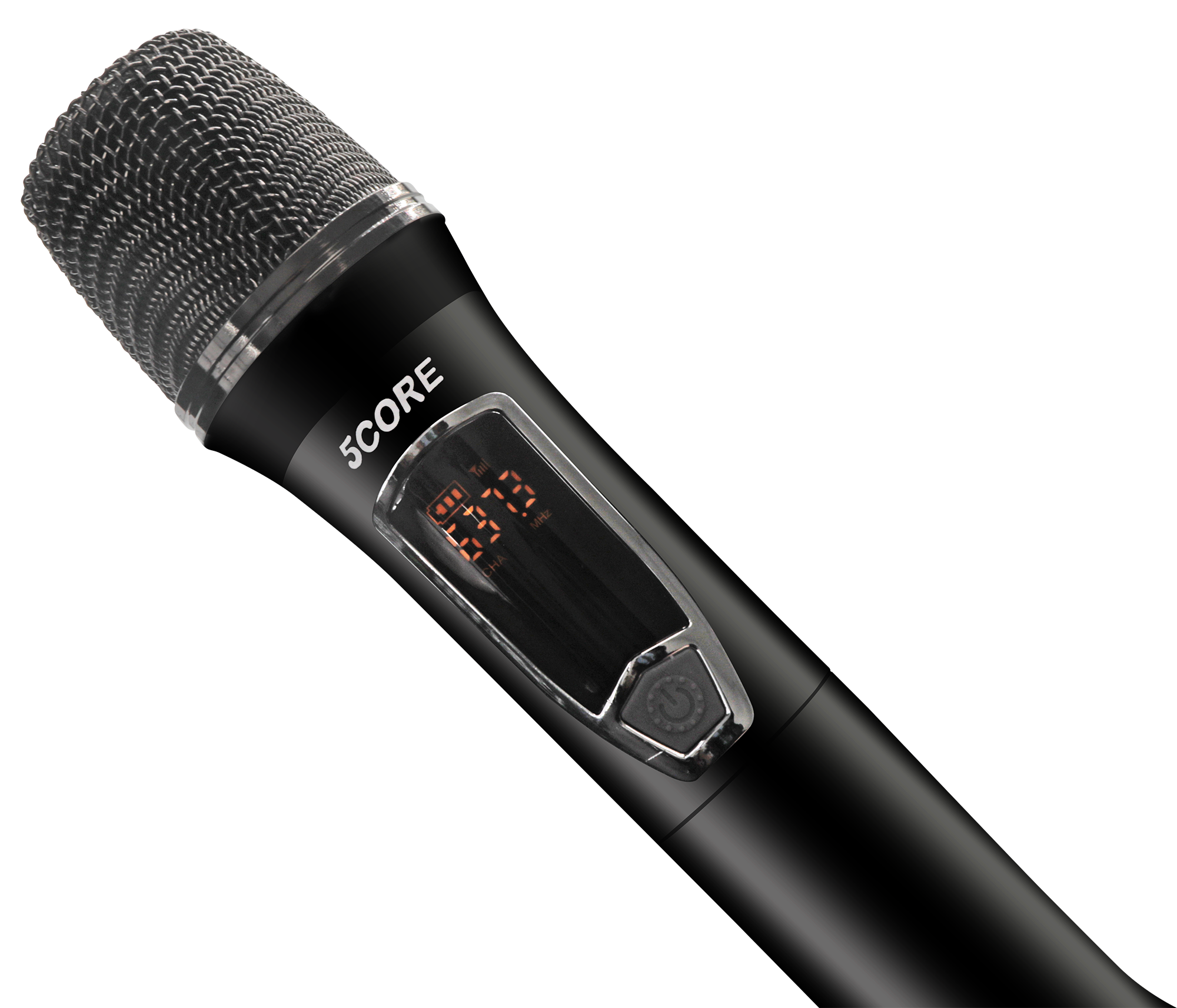 5Core DJ Bluetooth Party Speaker showcasing a 12-inch subwoofer and wireless microphones, designed for karaoke and events.