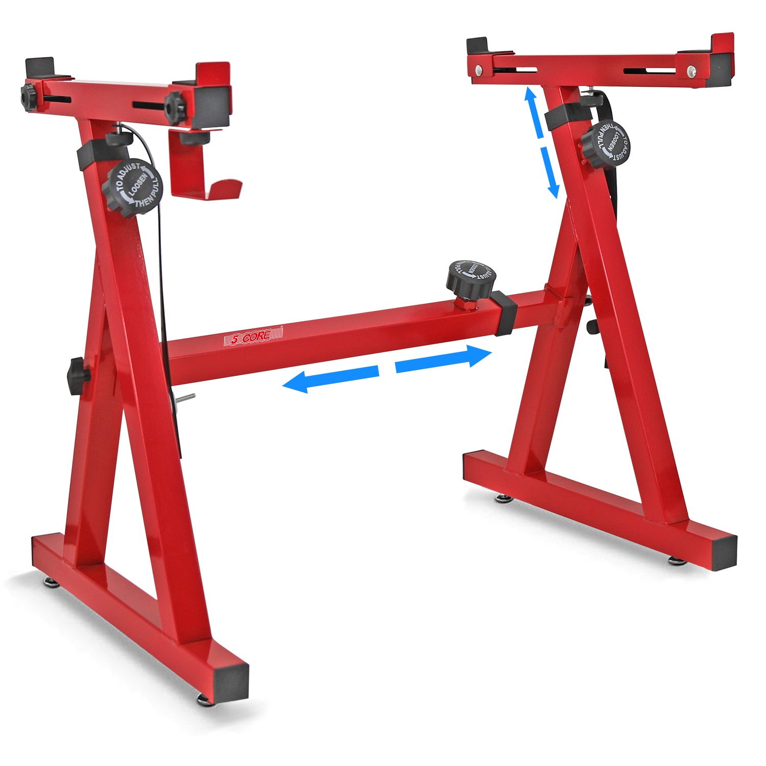 5Core Z Style Keyboard Stand, adjustable height and width, sturdy design for pianos and synthesizers.
