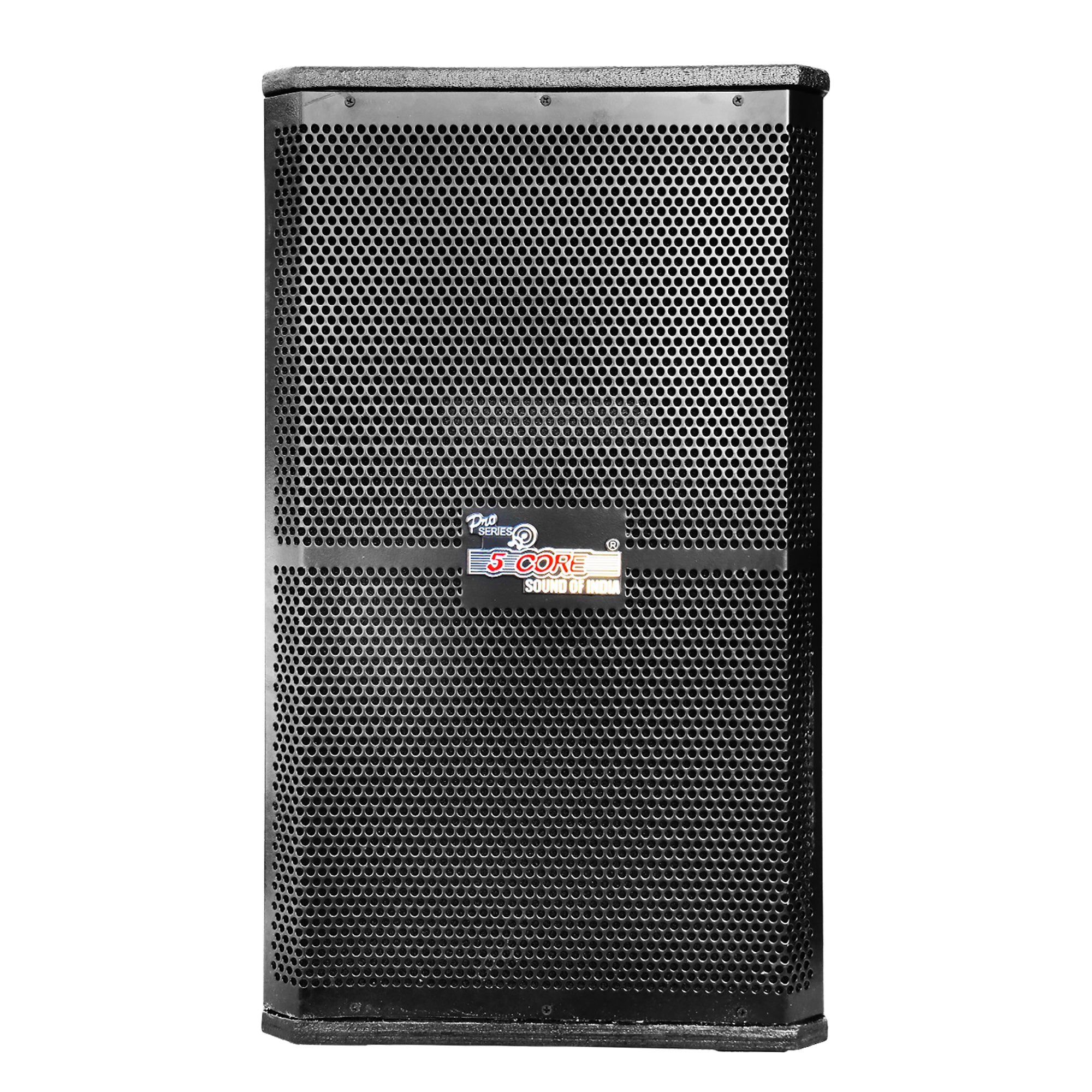 5Core Portable Cabinet PA DJ Speaker System featuring a 15-inch woofer, designed for powerful sound and durability, suitable for various events.