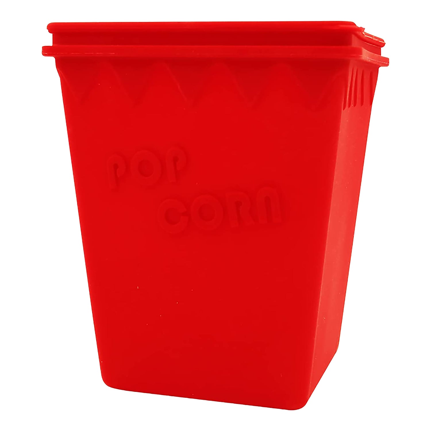 5Core Silicone Popcorn Maker Bowl in red, showcasing its large capacity and BPA-free silicone material, perfect for microwave popcorn.