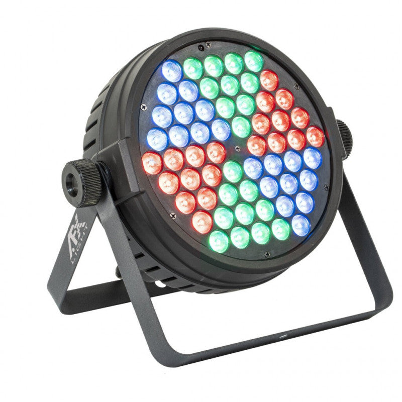 AFX Club Matrix bundle featuring four 60x 3W RGB LED lights and a smart flight case for easy transport.