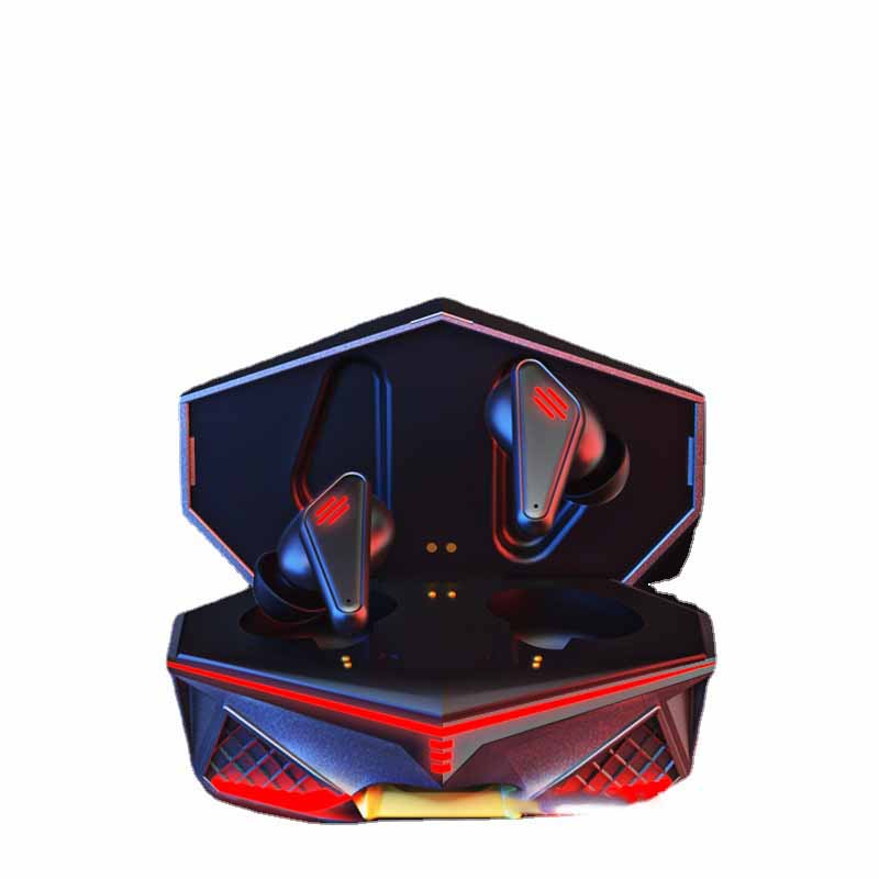 Bluetooth-compatible wireless headphones with ergonomic design and LED lighting effects, ideal for gaming and sports.