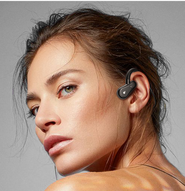 Bone Conduction Bluetooth Headset Wireless Binaural, lightweight design, IPX5 waterproof, Bluetooth 5.0 technology.