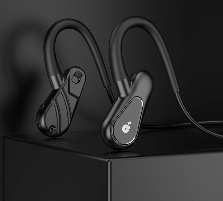 Bone Conduction Bluetooth Headset Wireless Binaural, lightweight design, IPX5 waterproof, Bluetooth 5.0 technology.