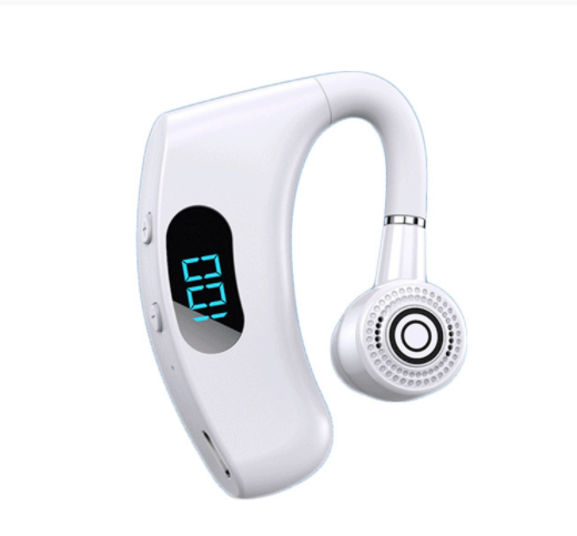 Digital Display Business Earphone with Charging Compartment showcasing sleek design and accessories.