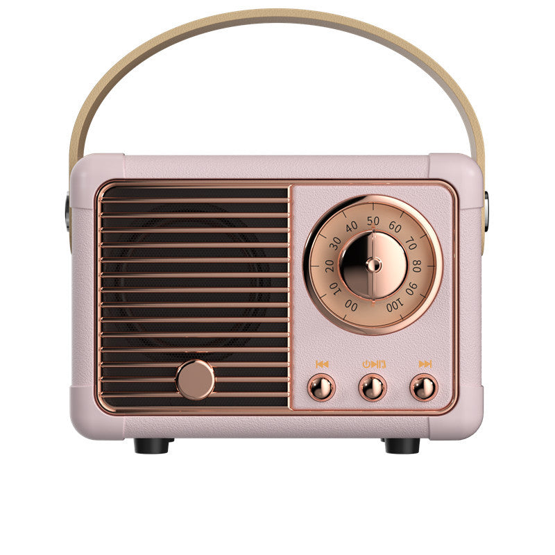 Diy Retro Mini Portable Card Speaker in various colors including white, pink, blue, black, and green, showcasing its compact design.