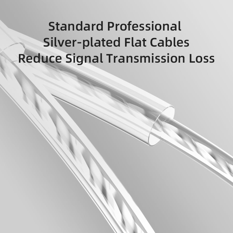 Electrostatic Dual Magnetic HIFI Wired In-ear Earphone with silver-plated wire and silicone ear caps, showcasing its ergonomic design.