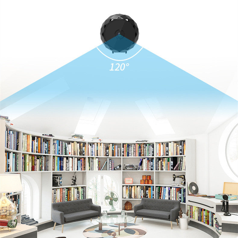 HD WIFI Camera Surveillance with a sleek design, showcasing its lens and features for home security.