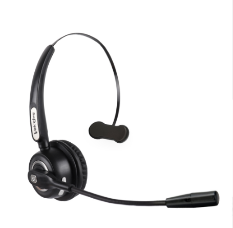 High Quality Bluetooth Phone Headset with Microphone, featuring a lightweight design and noise-proof microphone, ideal for calls and music.