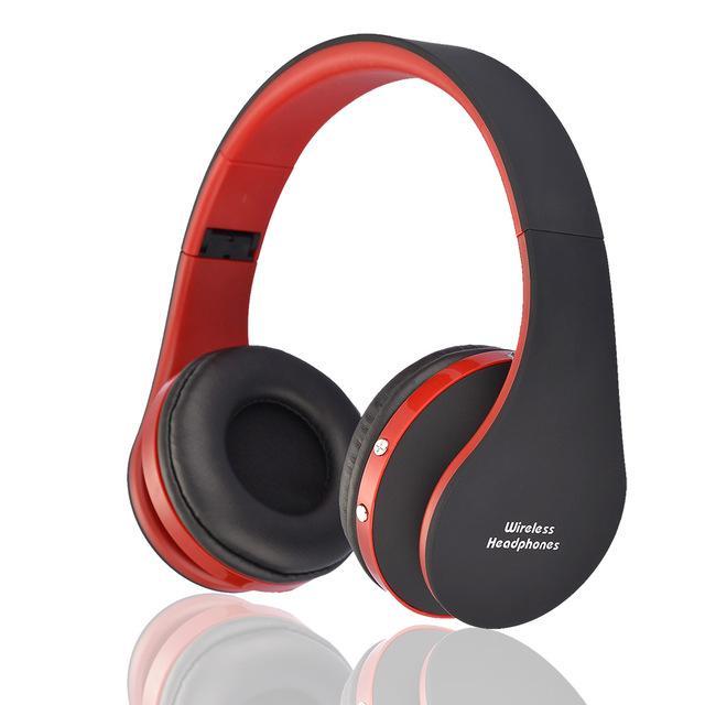 High Quality Foldable Bluetooth Super Bass Stereo Headset with adjustable headband and comfortable earmuffs, designed for superior sound quality.