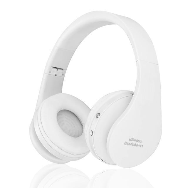 High Quality Foldable Bluetooth Super Bass Stereo Headset with adjustable headband and comfortable earmuffs, designed for superior sound quality.