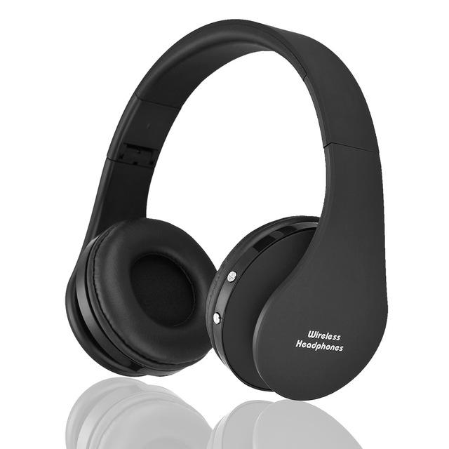 High Quality Foldable Bluetooth Super Bass Stereo Headset with adjustable headband and comfortable earmuffs, designed for superior sound quality.