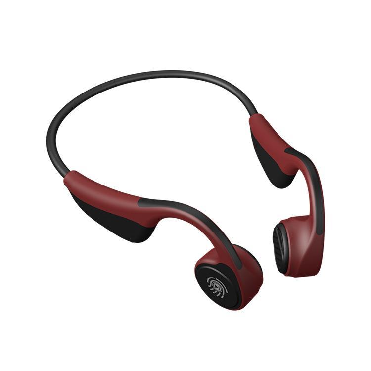V9 Bone Conduction Sports Bluetooth Headset featuring titanium alloy and TPE soft rubber design, ideal for active lifestyles.