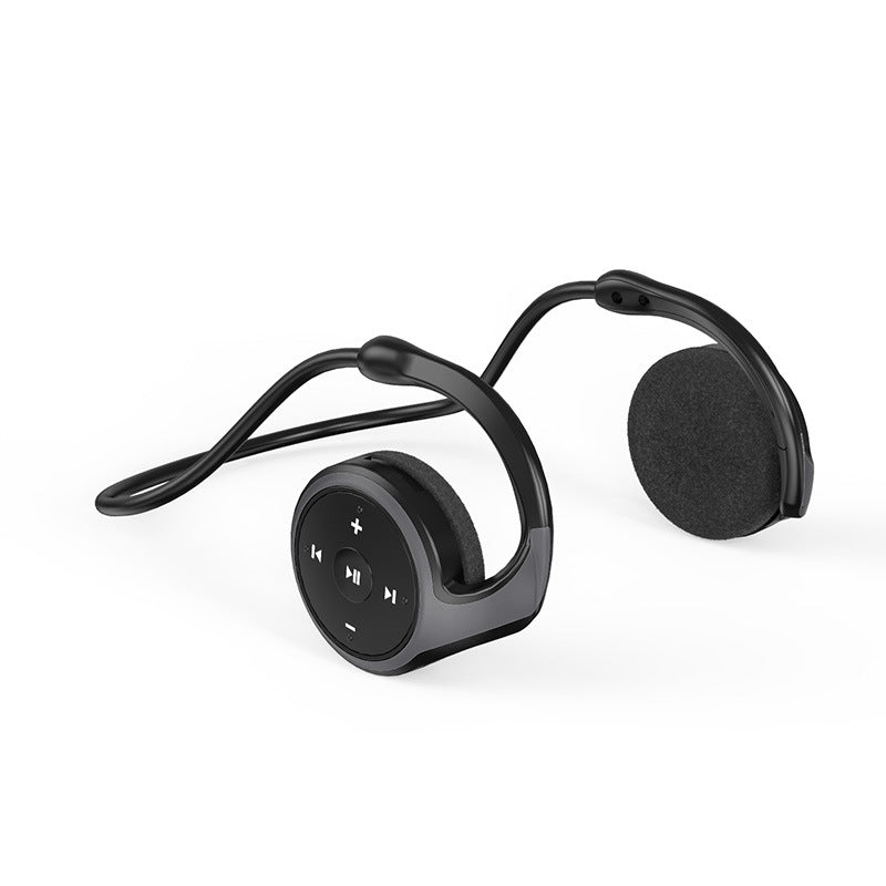 New Wireless Bluetooth Headset in blue and black, showcasing its sleek design and multifunctional features.