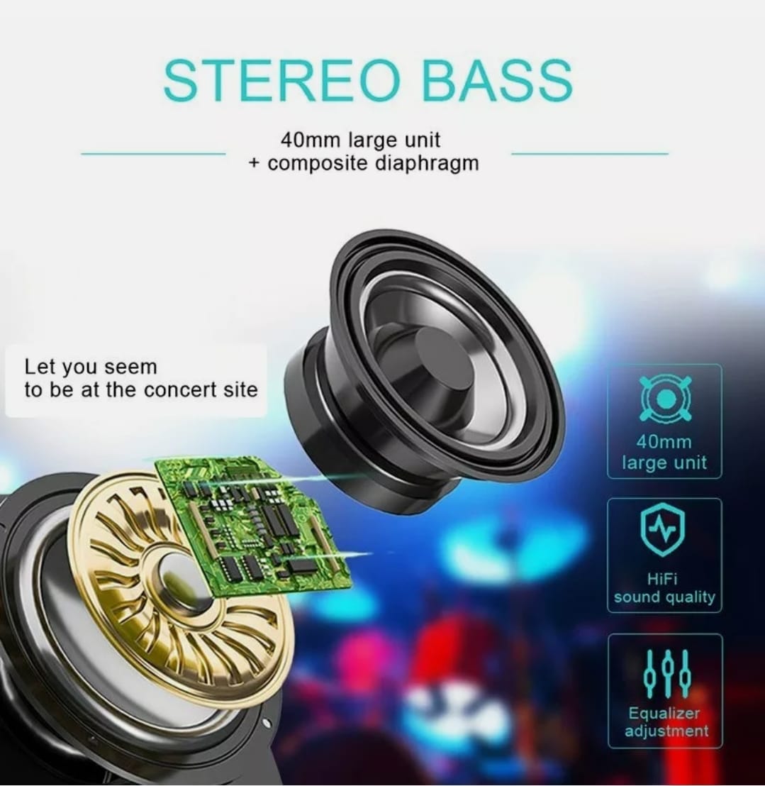 Ninja Dragon Z10 Color Changing Bluetooth Headphones with LED lights, showcasing foldable design and adjustable hinges.