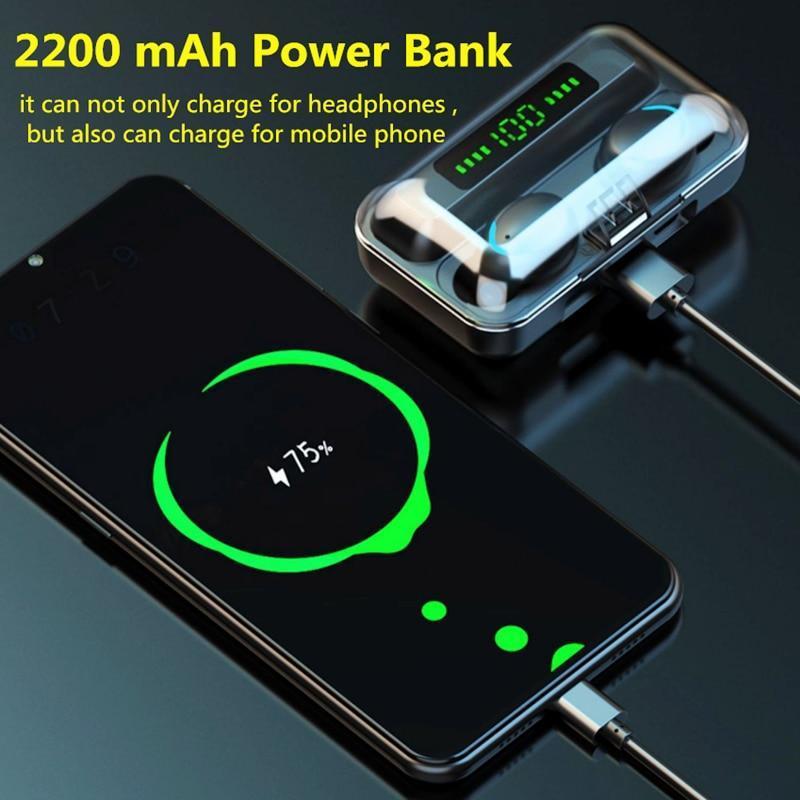 Ninja Dragons BTMAX Bluetooth earbuds with a sleek design and charging case, showcasing advanced technology and waterproof features.