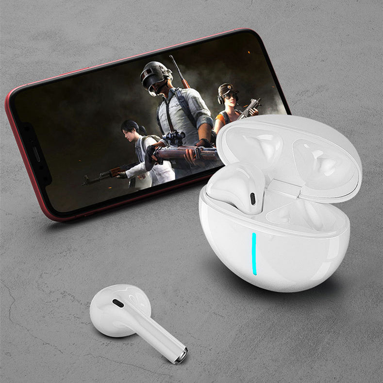 TWS Binaural In Ear Sports Noise Reduction Earphones with charging case, showcasing sleek design and advanced features.