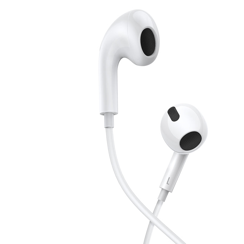 Type C Lateral In-ear Wired Earphone featuring a sleek design, durable materials, and a Type-C connector for modern devices.