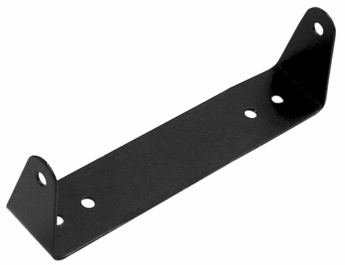 Metal mounting bracket with holes.