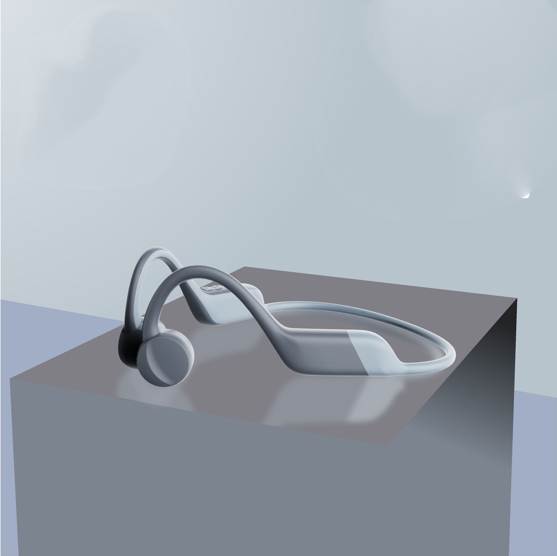 Waterproof Swimming Bluetooth Headset with 32G memory, designed for underwater use with bone conduction technology.