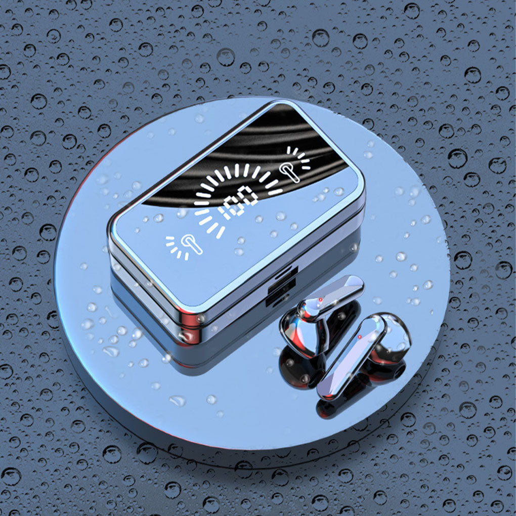 Wireless Bluetooth Earphone in-ear design with sleek finish and charging case, showcasing advanced features and ergonomic fit.